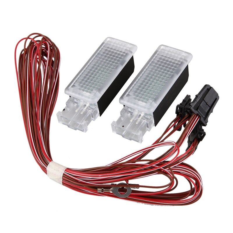 2Pcs Car Interior LED Footwell Light with Wiring Harness For PASSAT B8 Golf 7 MK7 Tiguan 5GG947409: Default Title
