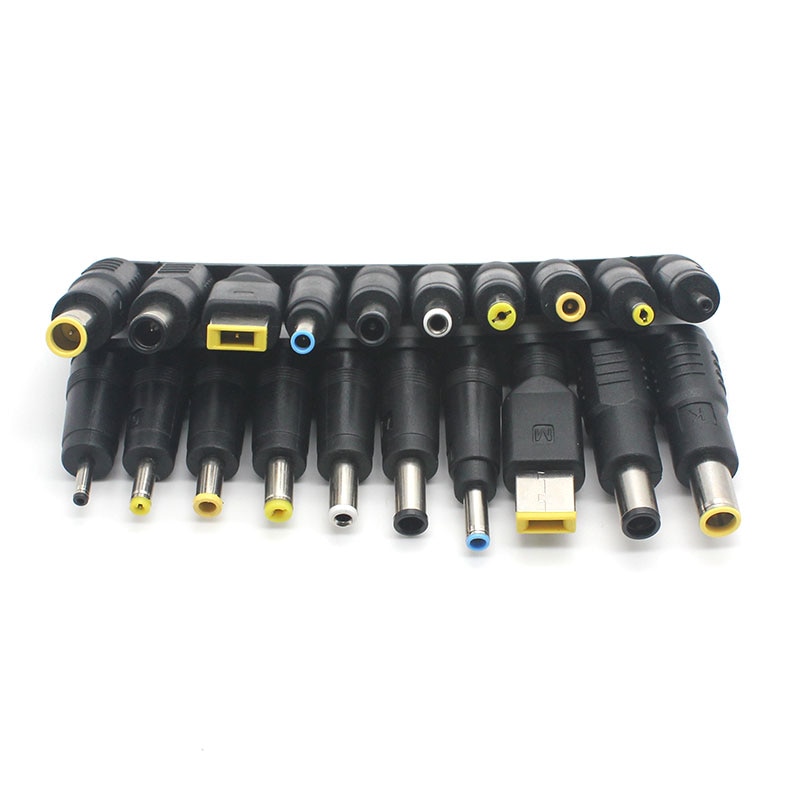 Anpwoo 10 stk/sæt universal til notebook laptop dc strømoplader forsyning adapter spidser stik stik til stik opladning