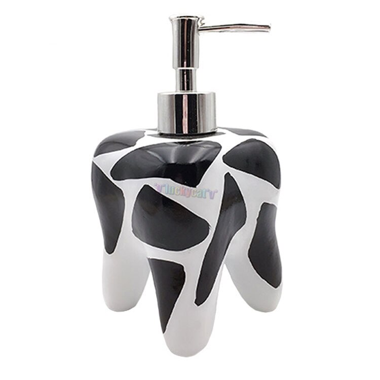 Botella higiénica de manos con forma de diente para decoración Dental, botella de loción para decoración Dental y de oficina, 1 Uds.: A