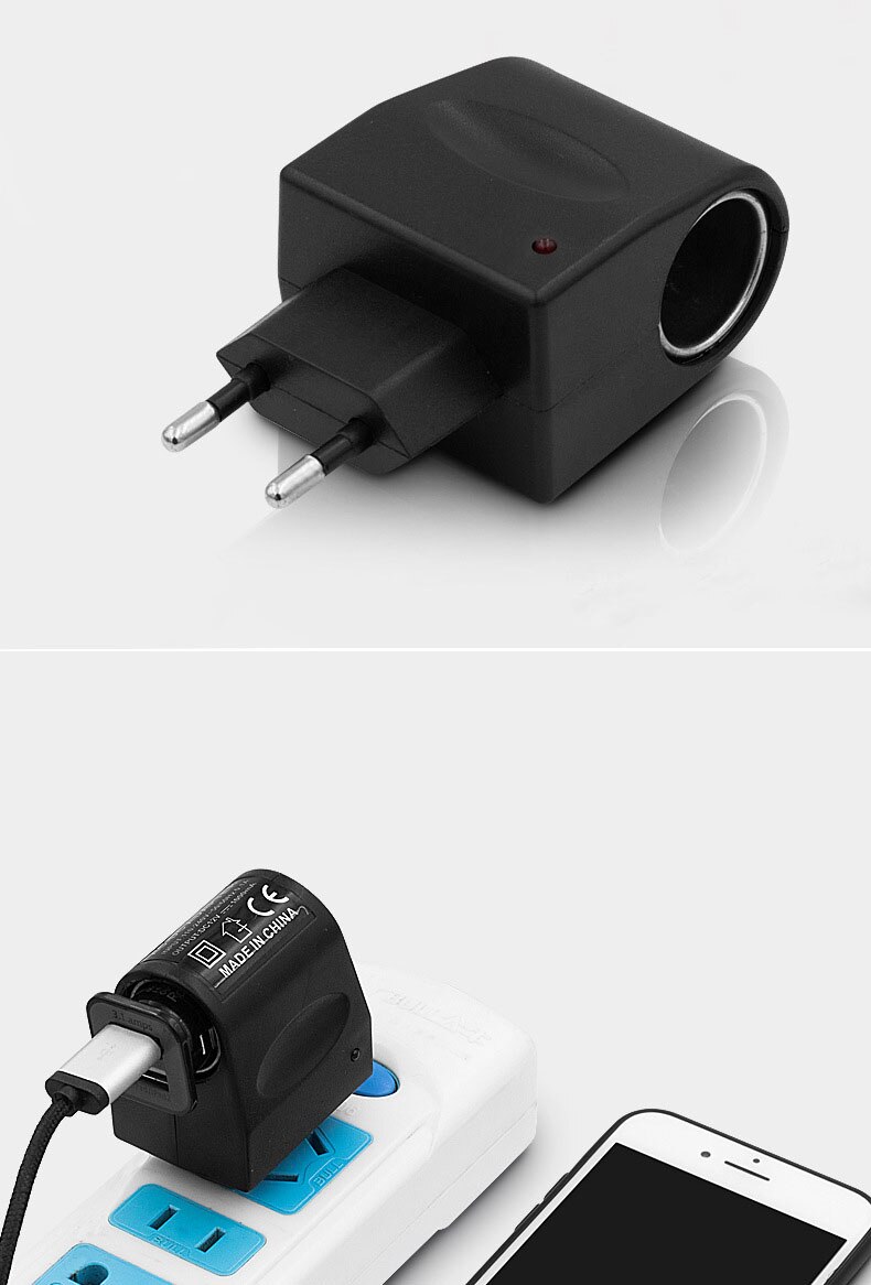 220V Ac Naar 12V Dc Sigarettenaansteker Stopcontact Plug Adapter Converter 220V 12V Dc Verlichting Transformator