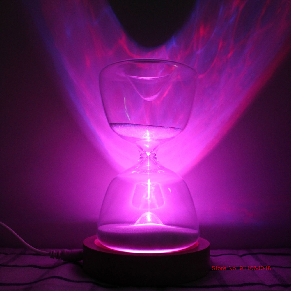 Zandloper Lamp Zandloper Licht 15 Minuten Timing Met Afstandsbediening Usb Oplaadbare 12 Kleuren Uur Glas Kids Verjaardagscadeautjes