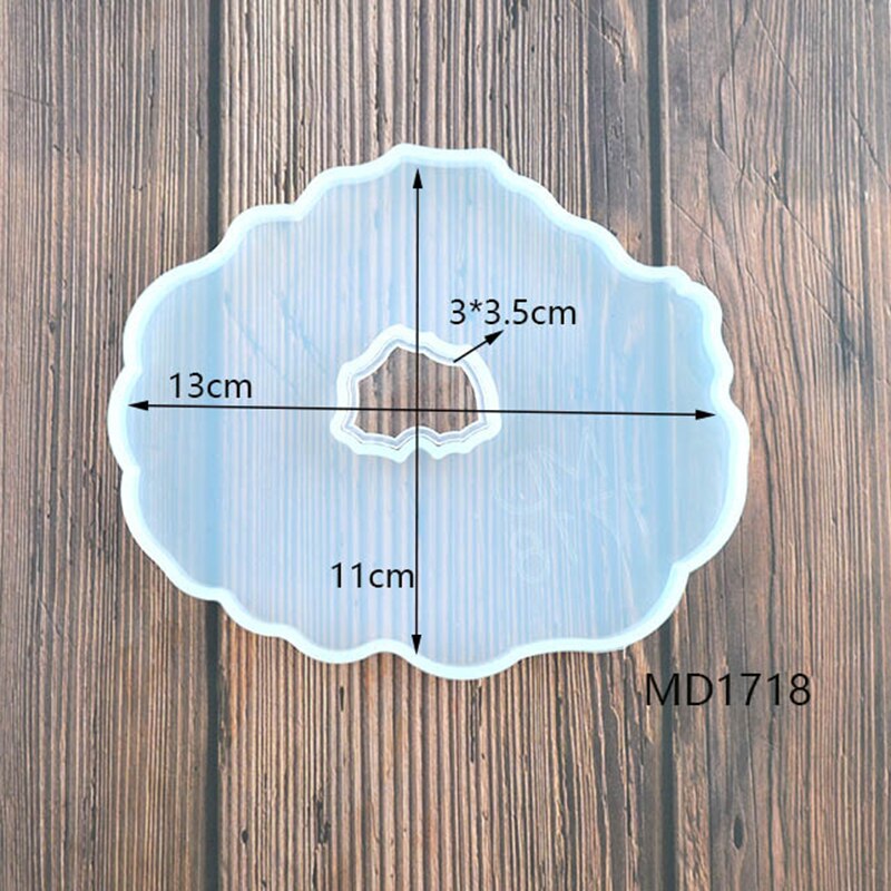Plateau de bricolage, outils, kawaii, agate, dessous de verre irréguliers, moule de moulage en résine, fabrication de bijoux en silicone, résine époxy, fournitures d'art, moule fp: Md1718