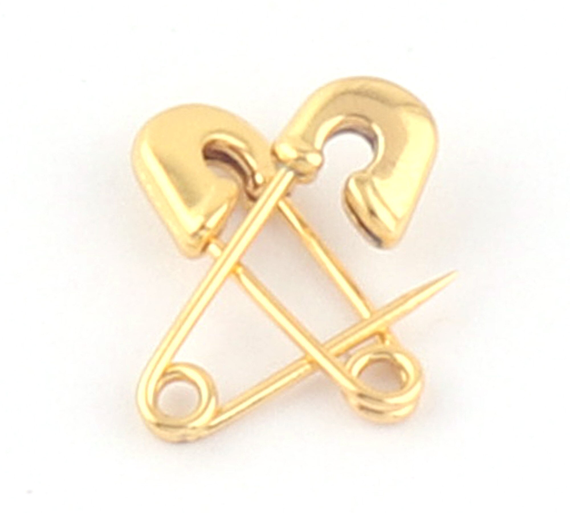 Gold Safety Pins Small Kilt Safety Pins Broochs Charm Holder Apparel Accessories DIY Sewing 21mm 20pcs