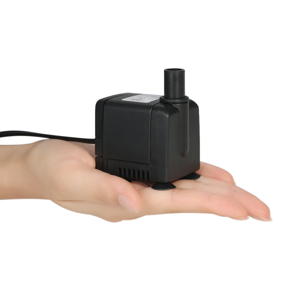 450L/H 6W zatapialna mini pompa robić akwarium fontanny stołbyć winnym staw ogrody wodne i systemy hydroponiczne z 2 dyszami