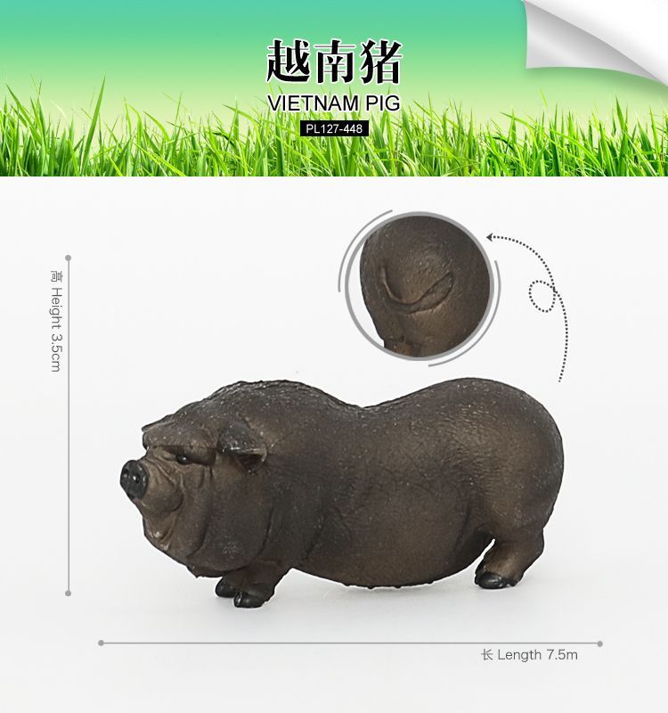 Kid Toys Simulated Pig Animals Model Farm Animal Cute Pig Wild Boar Family Figurines Action Figure Educational Toys Home Decor: YY-PL127-448