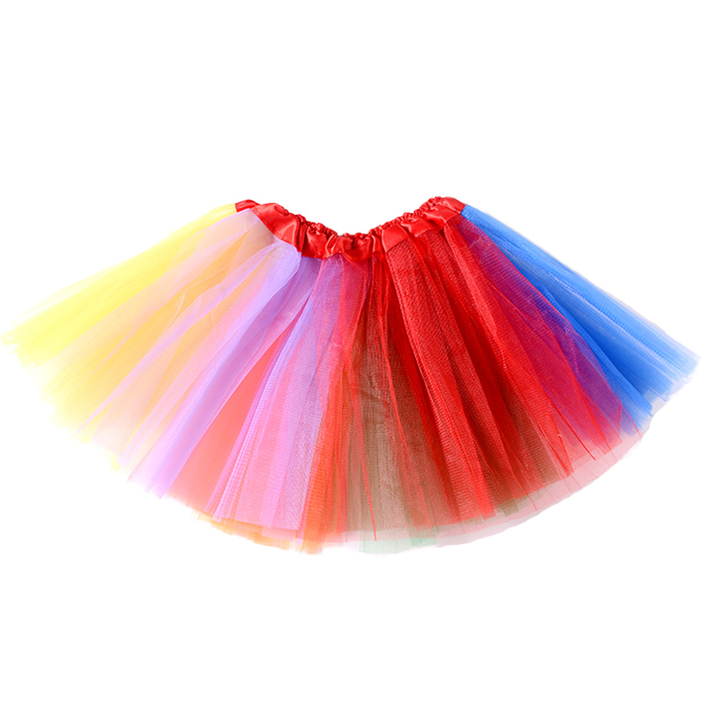 Jupe Tutu arc-en-ciel pour bébé fille et adulte, avec bandeau licorne, gants longs à rayures, chaussettes, accessoire de fête, jupes de spectacle pour enfants