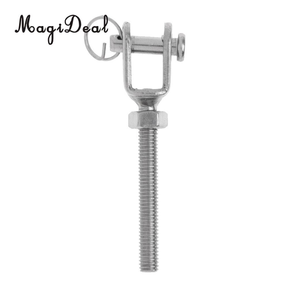 MagiDeal M5 M6 M8 M10 M12 Marine Stainless Jaw Open Bolt & Nut Replacement Turnbuckle Rigging Screw for Kayak Canoe Boat Dinghy: M6