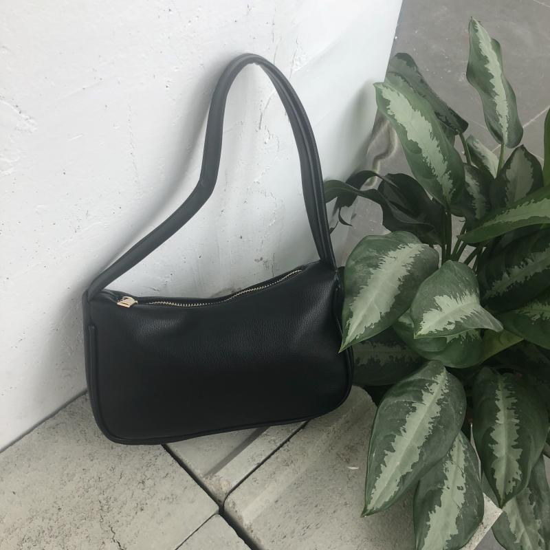 Ais 19 vroege herfst stijl tas dames vintage oksel tas draag-stijl hobo dumplings tas mini tas: Zwart-wit met patroon