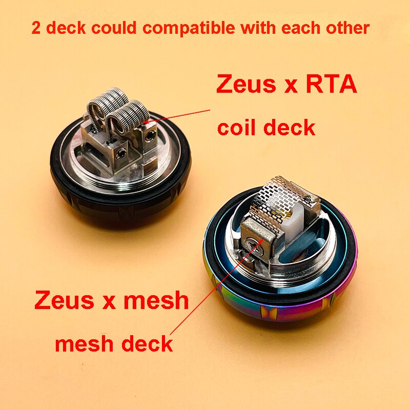 DSXvape zeus x rta zeus x mesh rta atomizer 3.5ml/4.5ml 25mm Ni80 dual coil with mesh deck rebuildable tank vape vaporizer