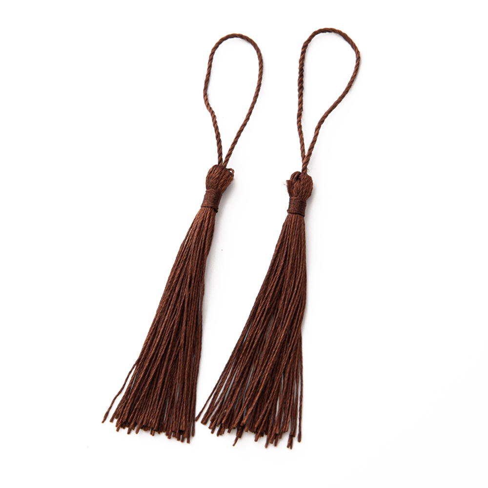 20 unids/lote marcapáginas flecos de borlas para colgantes hechos a mano DIY llavero artesanías accesorios para hacer joyas dijes suministros de Material: Multicolor