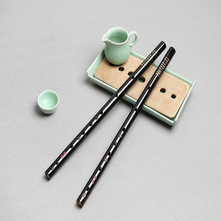 Flauta de madera de bambú tradicional china, clarinete de línea de flauta Vertical, 1 unidad