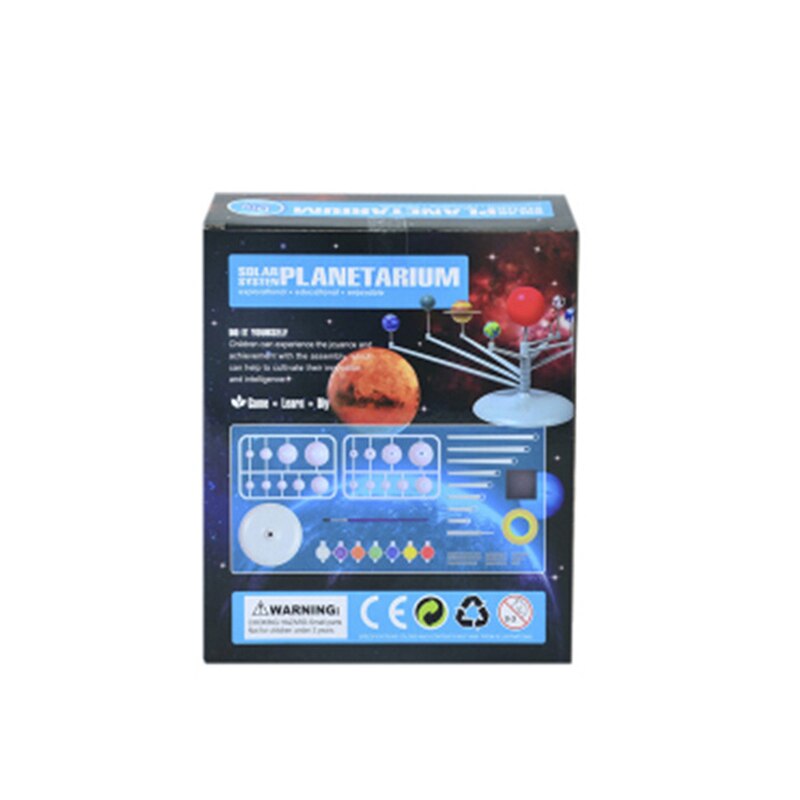 1 Set Solar System Nine Planets Planetarium Model Kit Astronomy Science Project DIY Kids Early Education For Child