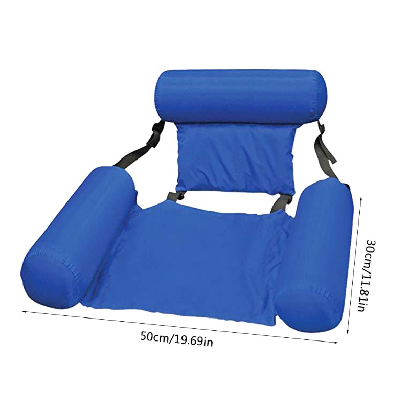 Pvc Zomer Opblaasbare Vouwen Drijvende Rij Strand Water Sport Lounger Air Bed