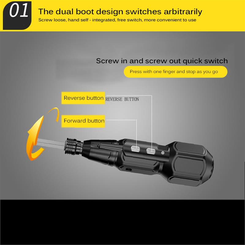 Mini Electrical-Screwdriver 3.6V Lithium-Ion Battery Rechargeable Cordless Power Drill Electrical Screwdriver