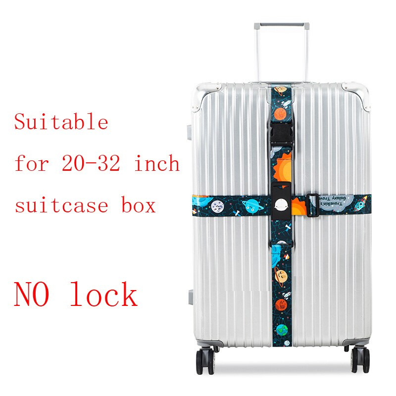 The Luggage rope Cross belt adjustable Travel Suitcase band Luggage elasticity Straps travel accessorie Suitcase box Straps: NO lock H3