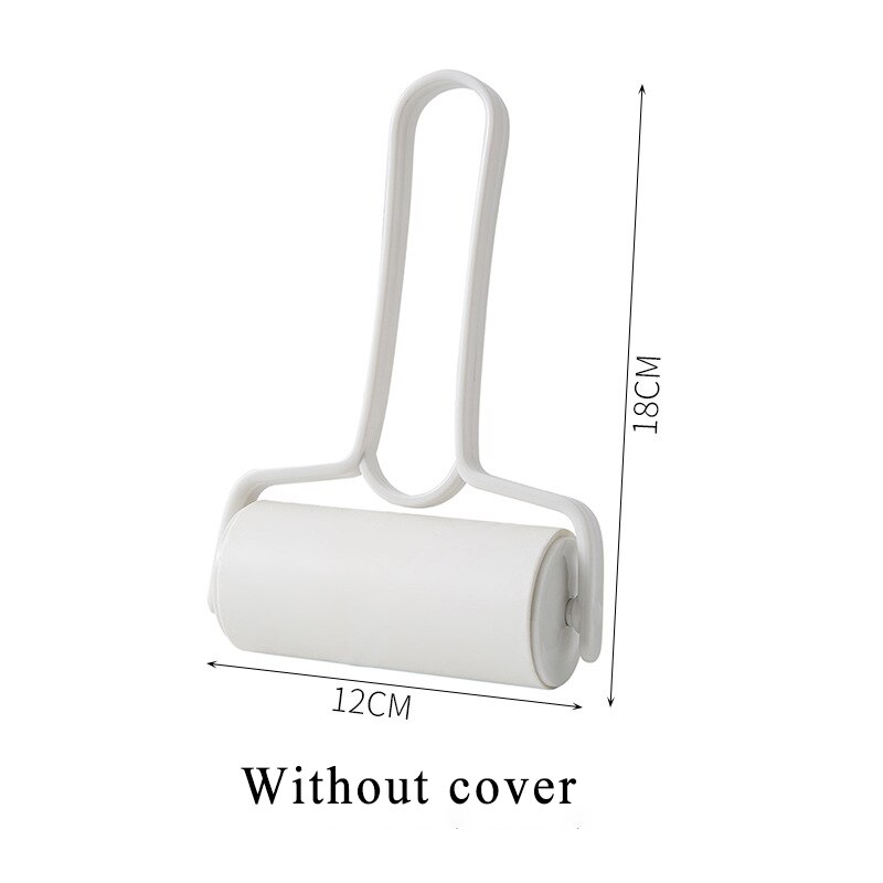 Hair Applicator Sticky Clothes 1Pcs Multi Purpose Dust Remover Roller Style Fabric Fluff Brush Portable Detachable With Handle: White no cover