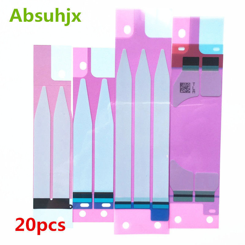 Absuhjx 20 stücke Batterie Adhesive Aufkleber für iPhone 6 6S Plus 7 7P 3M Doppel Band Ziehen reise Grue für iPhone X 8 8P 5S 5C XS Max