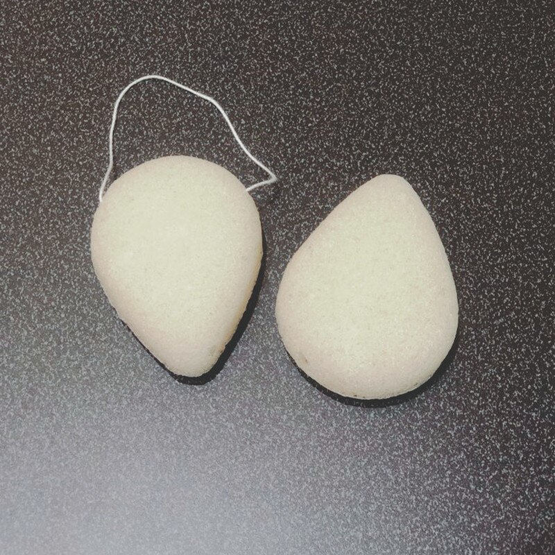 Natural Konjac Sponge Cosmetic Puff Face Wash Flutter Cleaning Sponge Water Shaped Puff Facial Cleanser Tools 1pcs