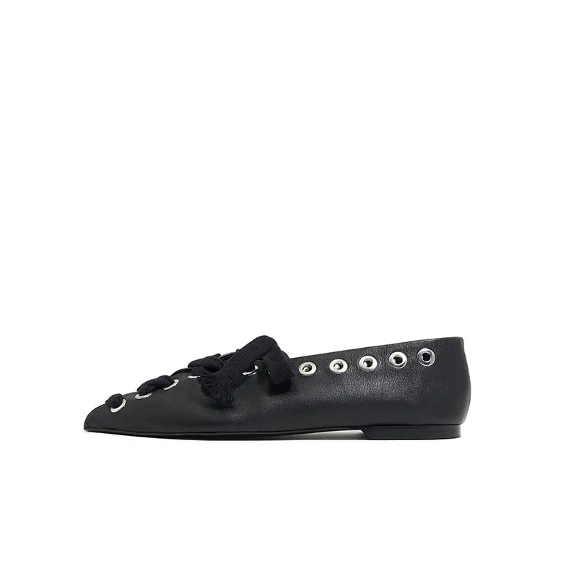 2025Primavera/Estate Nuove scarpe basse da balletto da donna Moda punta a punta 34-44 Scarpe basse da donna grandi Scarpe da donna Four Seasons