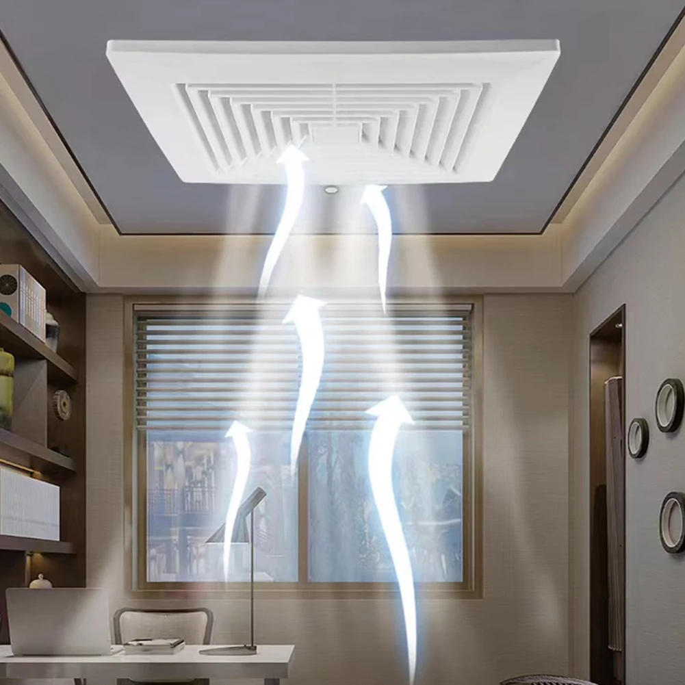 Für Badezimmer, energieeffizienter Deckenventilator, Heimbelüftung, integriertes , Feuchtigkeitsentfernung, Rauschunterdrückungstechnologie
