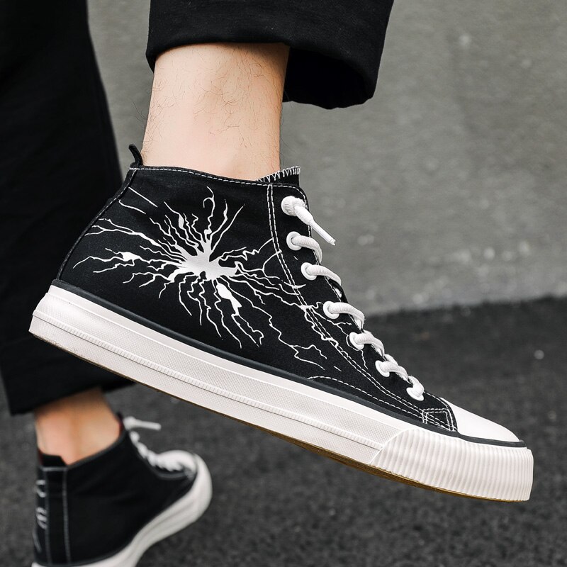 DHXH chaussures pour hommes printemps nouvelles chaussures hommes marée chaussures étudiant tissu chaussures coréen sauvage chaussures décontractées chaussures en toile
