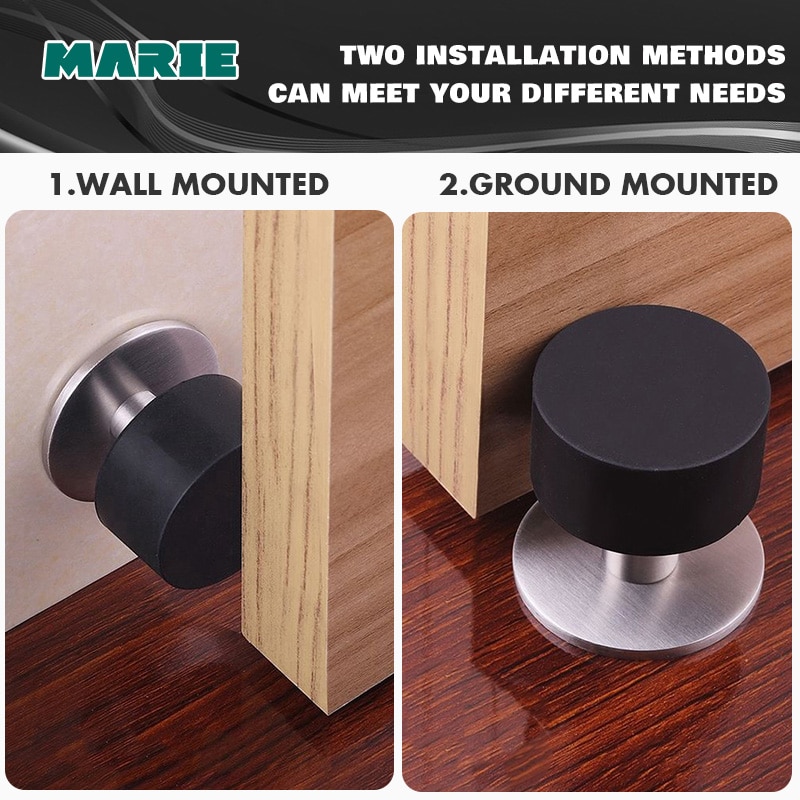 DS030 Wall Mount Stainless Steel Door Stop Stopper Doorstop Wall Mounted /Ground Mounted Door Stop