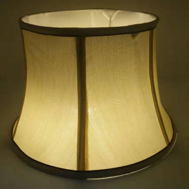30cm E27 Art Deco Lamp shades for table lamps beige and white round fabric lampshade modern style lamp cover for desk lamp