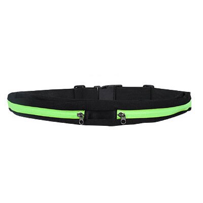 Runseeda-riñonera para correr para hombre y mujer, cinturón para gimnasio, Fitness, trotar, bolsillo, bolsa para deportes al aire libre, ciclismo, soporte para teléfono móvil: Color verde