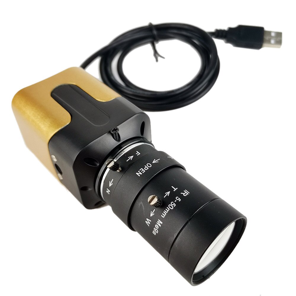 1080p fuld hd mini pc webcam usb box kamera med 5-50mm manuelle zoom varifocal cs objektiv til skype, video callin