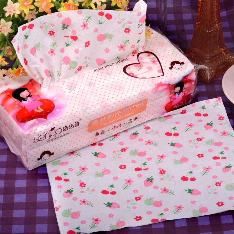 3 paket tryckpapper färgad ansiktsservett 150 hushållspapper toalettpapper servett bilpapper