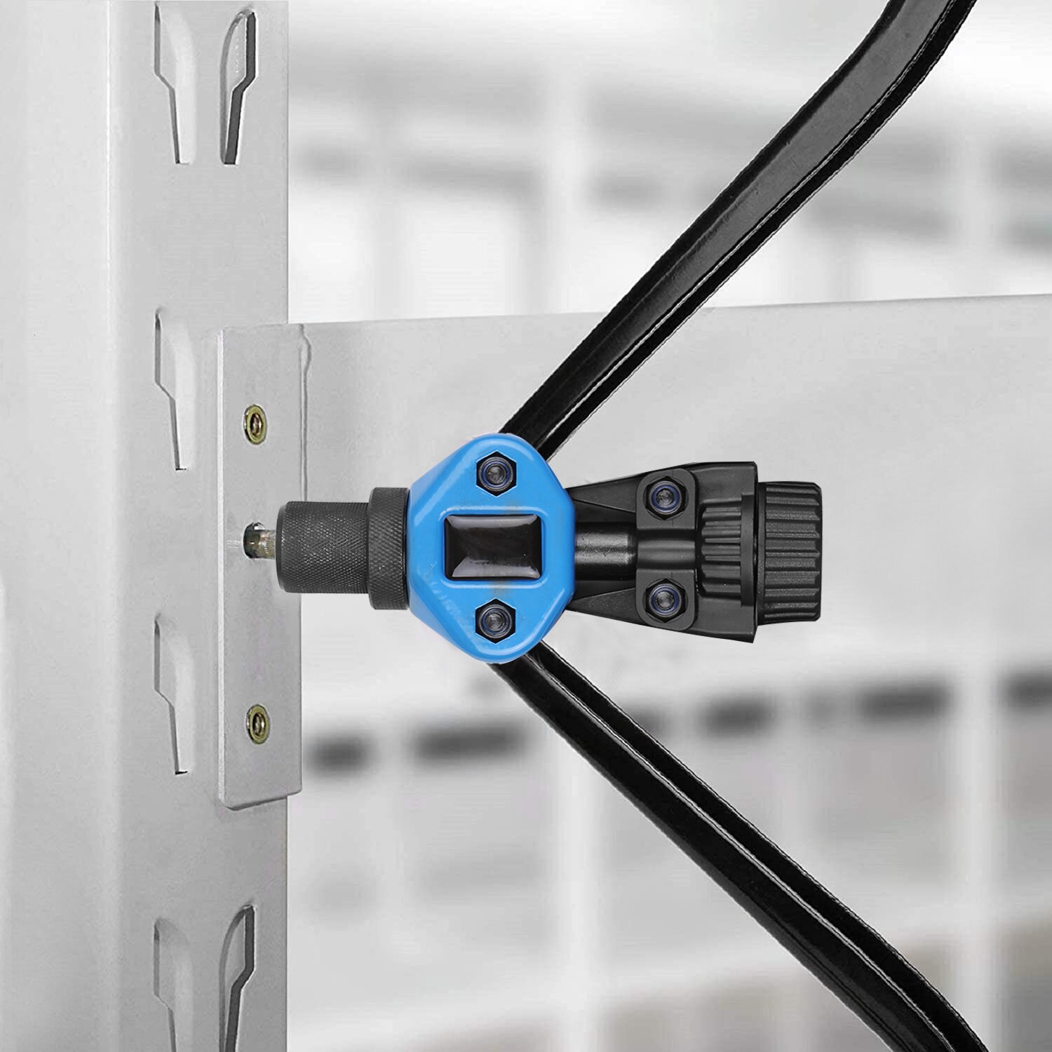 110Pcs Hand Rivet Nut Tool Riveting Tool Set Rivet Nut Setter Kit with 100pcs Assorted Rivet Nuts 7 Metric Mandrels Rivet Nut