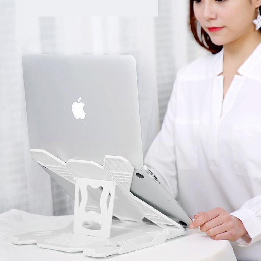 Jelly Comb Cooler Laptop Stand 8 Heights Adjustable Laptop Holder Heat Dissipation Stand Desktop Folding Portable Notebook Stand