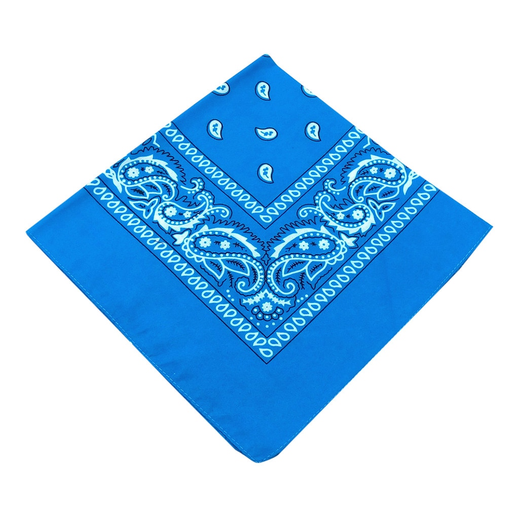 Baumwolle Neue Tie-Gefärbt Kopftuch Paisley Blättern Bandana Tie-Gefärbt Quadratischen wiederverwendbare Radfahren gesichtsmaske Mund Gesicht Schal: N