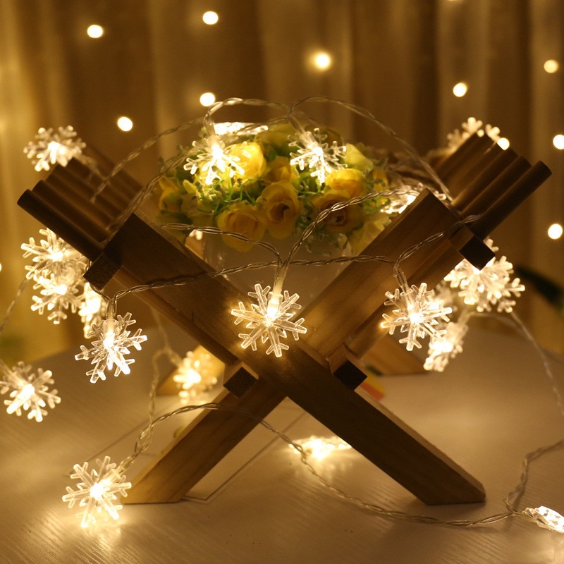 Usb port 5v snefnug snor guirlande lys hjemme juleindretning fe led lampe juleårs træ ornament led snor