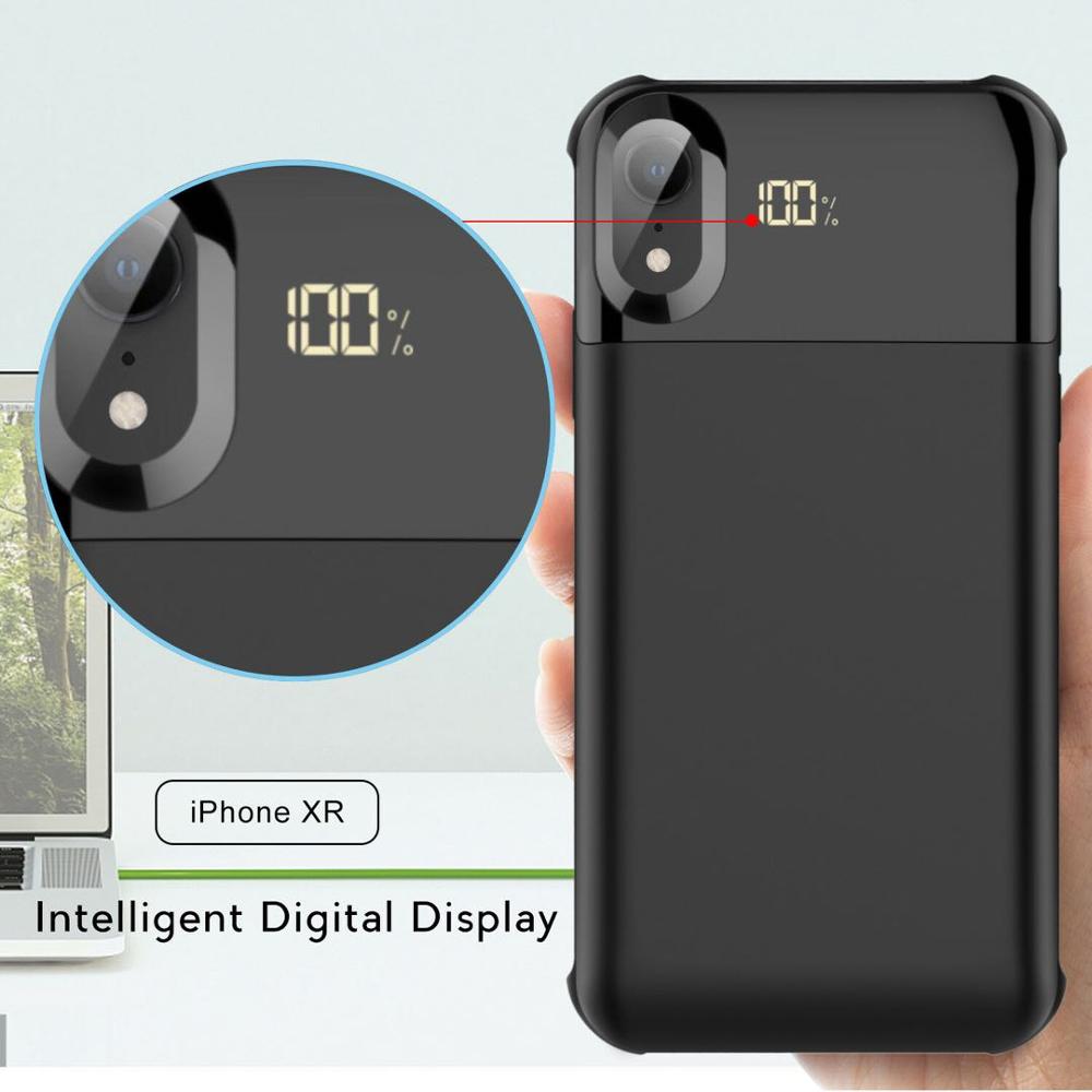 Wireless magnetic battery case for iphone X/XS XR XS MAX 11 11pro max 5000mAh-5500mAh charging case with digital display