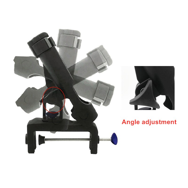 360 degree adjustable Fishing Rod rack Holders clamp on Removable Kayak Boat Support Pole stand Bracket