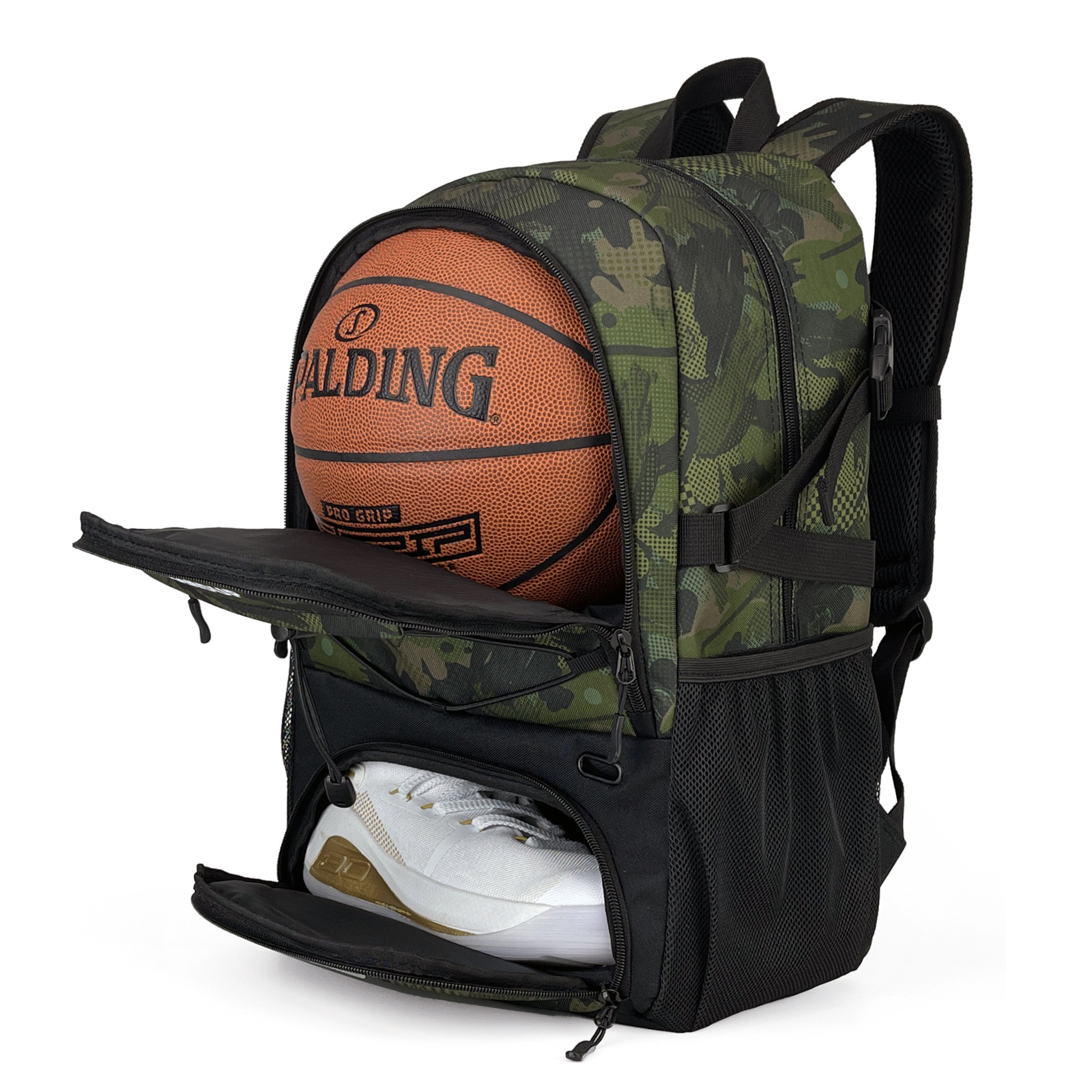 Sporttasche mit separatem Ball halter Basketball rucksack großes Schuh fach für Basketball Fußball Volleyball Schwimm gymnastik Reisen: MULTI