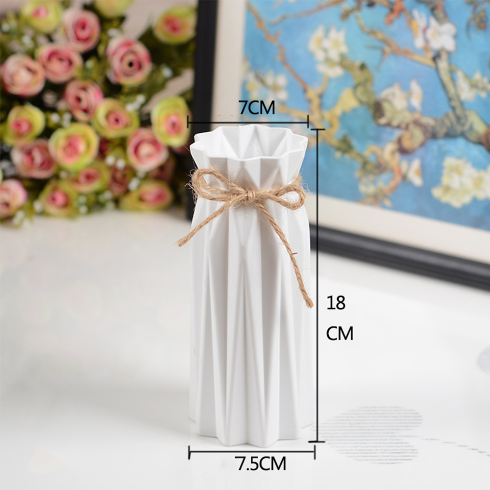 Vase à fleurs en plastique | Origami géométrique nordique pour fleurs, Vases pour maisons, Arrangement de plantes, Pot de fleurs, décoration de la maison, Pot de fleurs