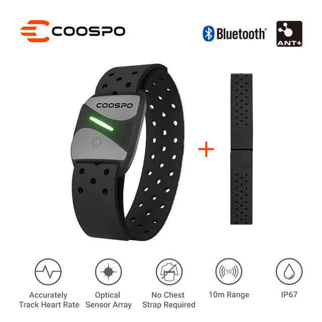 Coospo Armband Hartslagmeter HW807 Bluetooth Ant + Run Fietsen Real-Time Nauwkeurige Tracking Hartslag Voor Wahoo zwift Rouvy: Default Title