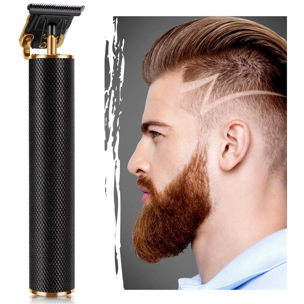 Mens Hair Clippers Electric Hair Trimmer T Outliner Cordless T-Blade Trimmer Barber Beard Razor Hair Cut Cutting