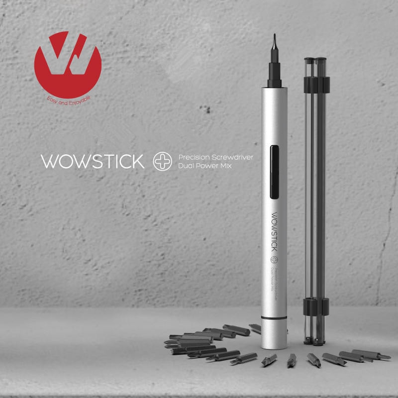 Mijia wowstick prøv 1p+ 19 in 1 elektrisk skruetrækker ledningsfri strøm work with home for xiaomi smart home kit produkt