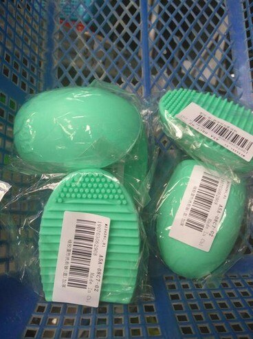 Effektiv kosmetisk rengöring makeup silikon skönhetsrengöringsdyna matta borste gel tvättverktyg skrubberbräda sminkrengöring: 01
