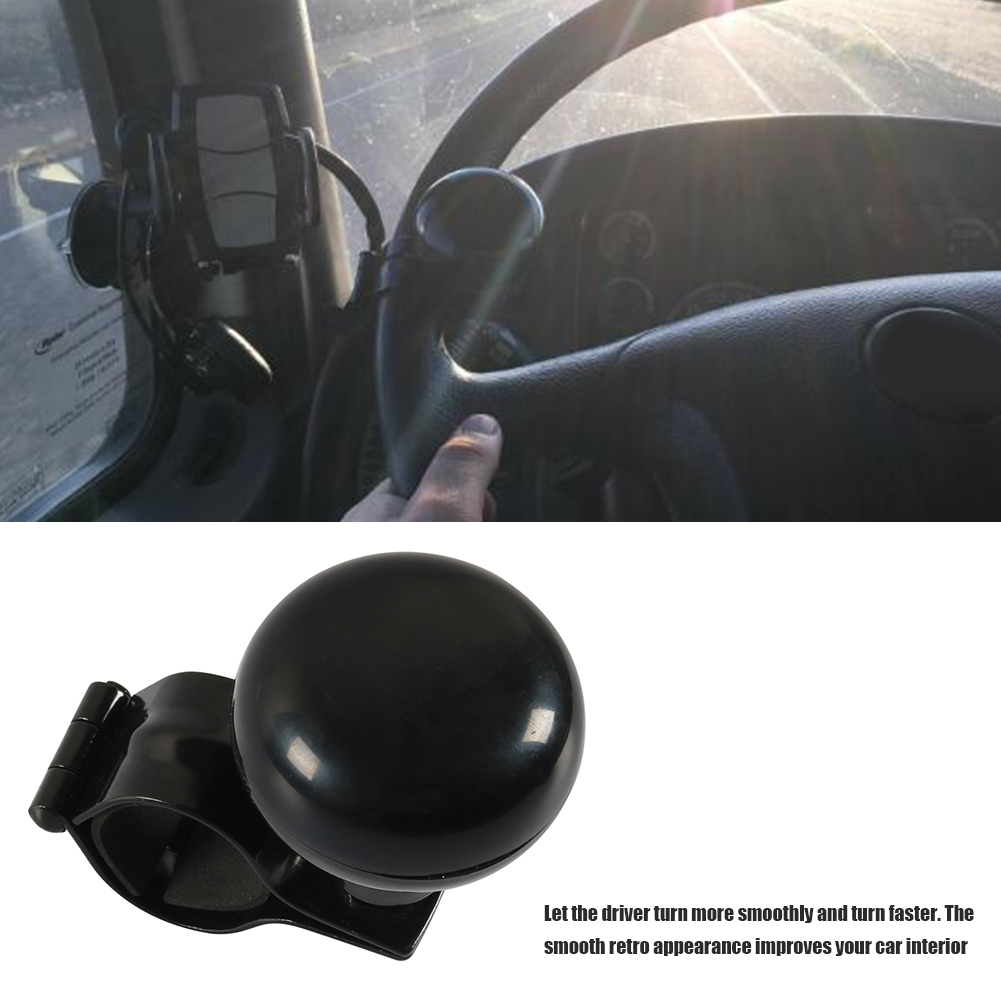 Pommeau universel de volant de voiture, boule de toupie de volant de voiture, poignée de puissance pour voitures et camions, Durable