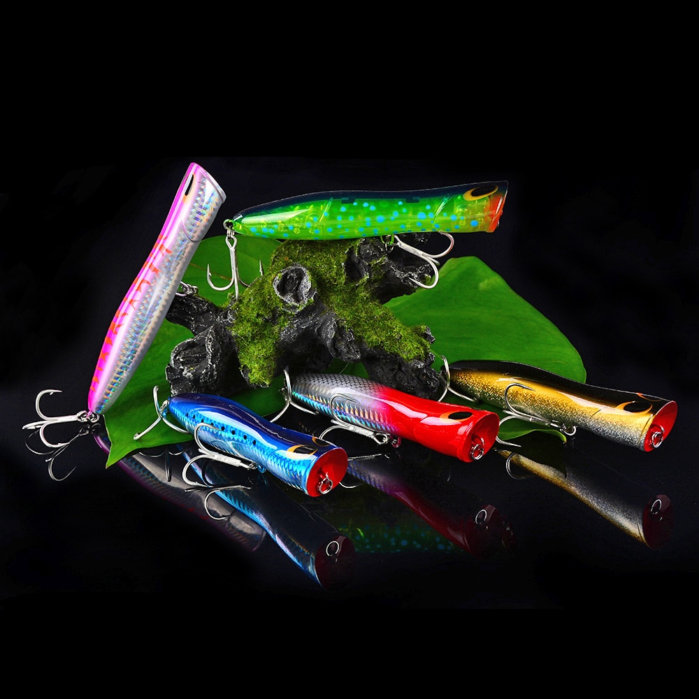 Popper Fishing Lure Bait Weights13.5CM 34.5g Hard Bass Fishing Tackle Topwater Lure Pesca Whopper Trolling Articulos De Pesca