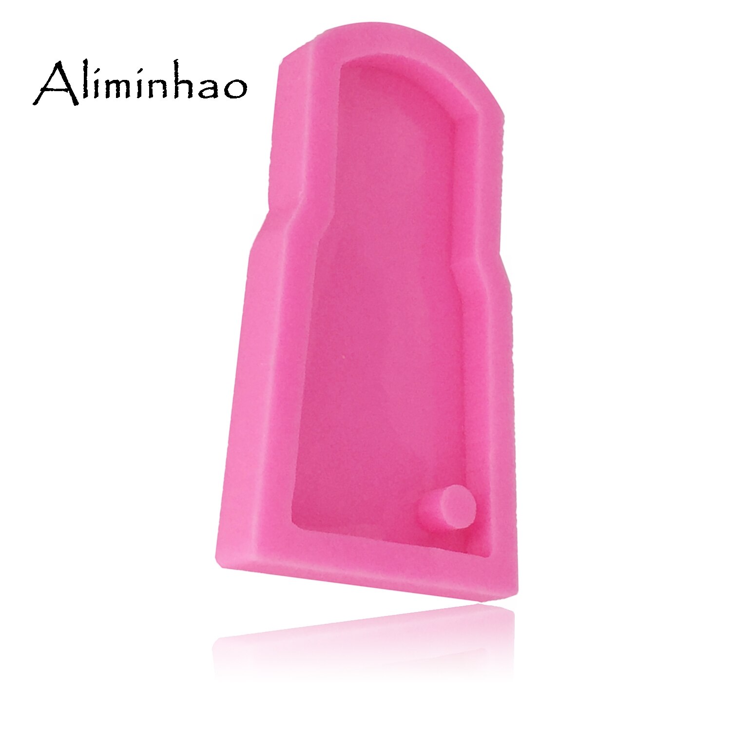 DY0053 molde de silicona con forma de vaso de agua brillante DIY para llaveros moldes perforados Molde de resina epoxy de arcilla polimérica