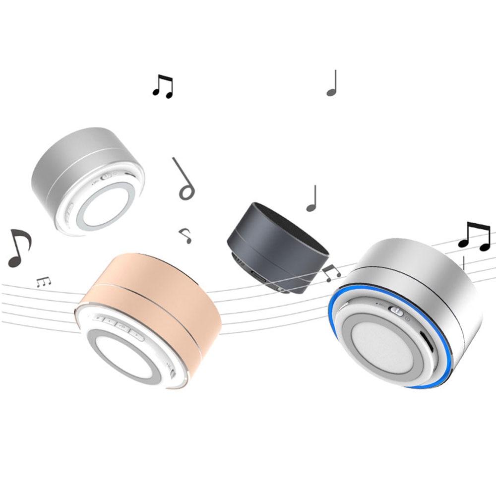 A10 Mini Bluetooth Speaker Draagbare Metalen Draadloze Luidspreker Subwoofer Met Microfoon Handsfree Ondersteuning Tf Fm Muziekspeler