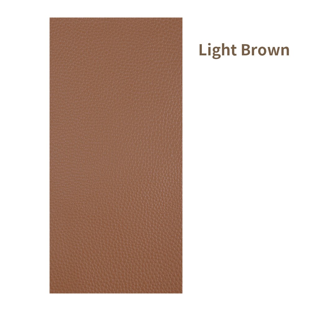 Selbstklebende Faux Synthetische Leder Flecken 10*20cm Mehrfarbig PU Sofa See Reparatur Auto Aufkleber Für Tische Bett dekoration: hell Braun