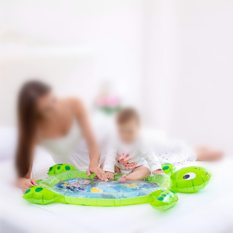 Tapis d&#39;eau gonflable pour bébé, tapis de jeu pour bébé, coussin rampant, jouets de plage et de piscine