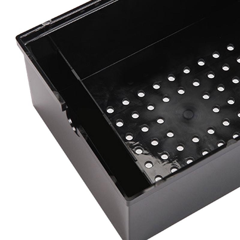 2PCS Aquarium External Filter Upper Box Fish Tank Water Plastic Filter Trickle Box Water Filter Mutifunctional Black Pet Product