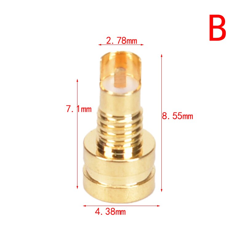 MMCX Weibliche Kupfer Jack Lot Draht Stecker PCB montieren Stift IE800 DIY Audio- Stecker Adapter Anschlüsse: B